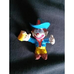 Clown Around 2in. pvc Figure Mego corp, 1981 Rare Drinking Hard To Find #62e